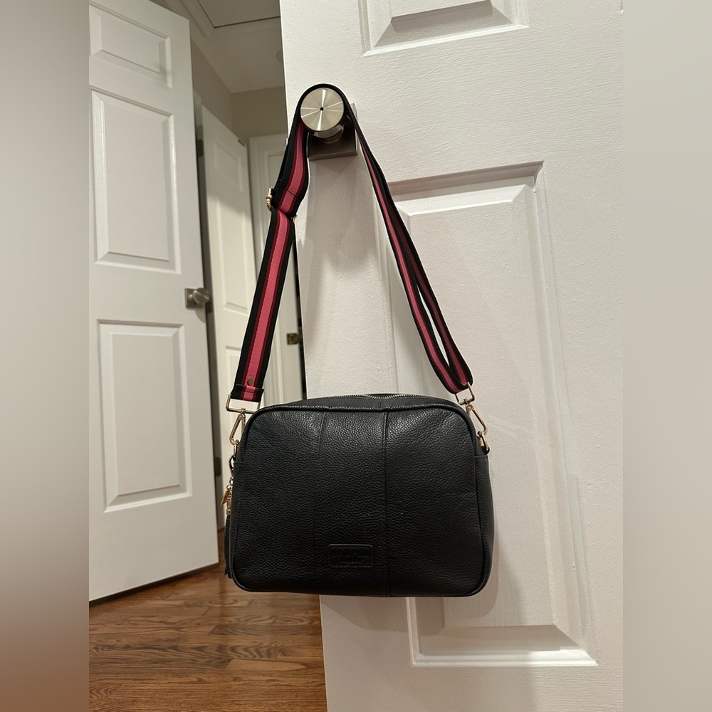 Pom Pom London City bag, black leather, never used and in excellent condition
